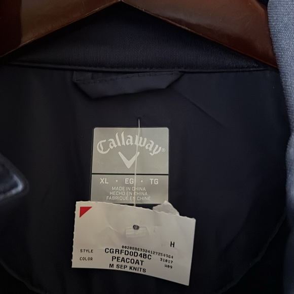 Brand New Callaway Classic Quilted Lightweight Peacoat Jacket Sun Protection UPF - Picture 6 of 8